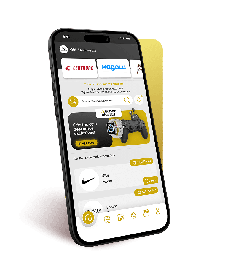 App Hadassah Benefícios no celular